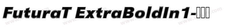 FuturaT ExtraBoldIn1字体转换